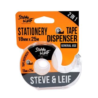 SL CLEAR STATIONERY TAPE DISPENSER WITH TAPE 18MMX25M - SL4507