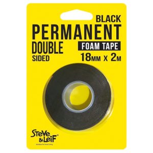 SL BLACK PERMANENT DOUBLE SIDED TAPE 2M SL4458/SL4459