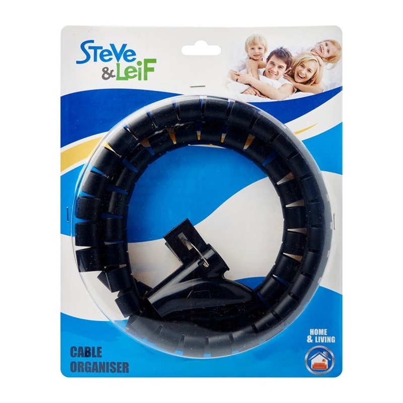 SL BLACK CABLE ORGANISER SL-5040 2CMX150CM