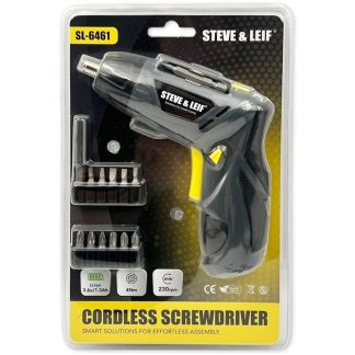 SL CORDLESS SCREWDRIVER 3.6V 1.3AH RECHARGEABLE BATTERY