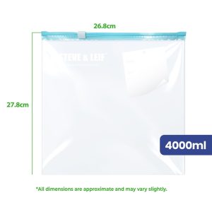SL RESEALABLE SLIDER BAG GALLON (278X268MM) 10PCS