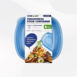 SL 4 PACK SQUARE STORAGE BOX 178X161X56MM 650ML