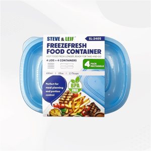 SL 4 PACK RECTANGLE STORAGE BOX 172X117X74MM 650ML