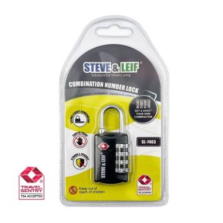 SL METAL SHACKLE TSA LUGGAGE COMBINATION LOCK
