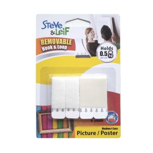 SL REMOVABLE HOOK & LOOP STRIP MEDIUM SL-H1933 4SET
