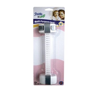 SL MULTI PURPOSE LOCK WHITE 195X55X15MM SL-B1116
