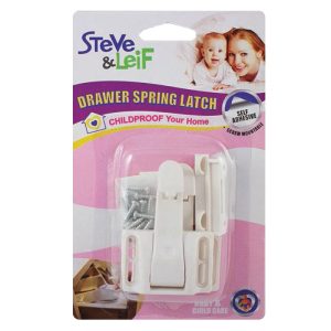 SL DRAWER SPRING LATCH WHITE 2PPP SL-B1990