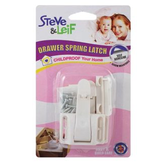 SL DRAWER SPRING LATCH WHITE 2PPP SL-B1990