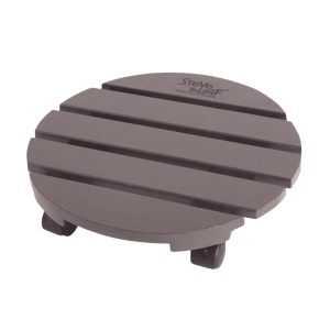 SL PINE WOOD ROUND PLANT TROLLEY (290 X 65MM)