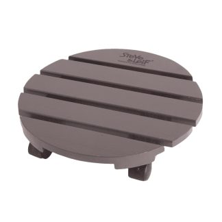 SL PINE WOOD ROUND PLANT TROLLEY (290 X 65MM)