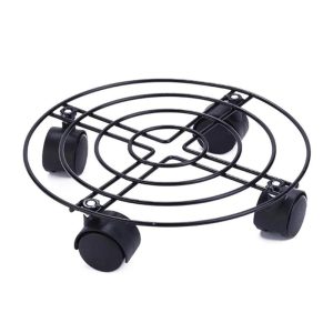 SL ROUND METAL PLANT TROLLEY 27CM SL-9249