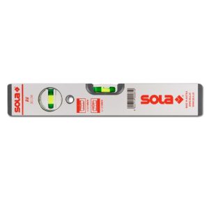 SOLA 2 VIALS ALUMINIUM BOX LEVEL AV SILVER