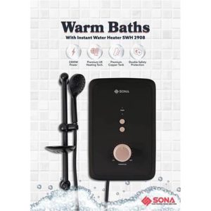 SONA 3.3KW INSTANTANEOUS WATER HEATER SWH 2908