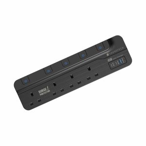 SOUNDTECH 3250W 2M 4W POWER STRIP WITH USB A+C QUICK CHARGER PS-445C