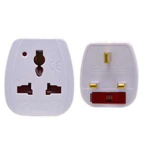 SOUNDTECH TRAVEL ADAPTER FT-13 WITH SAFETY SHUTTER & FUSE