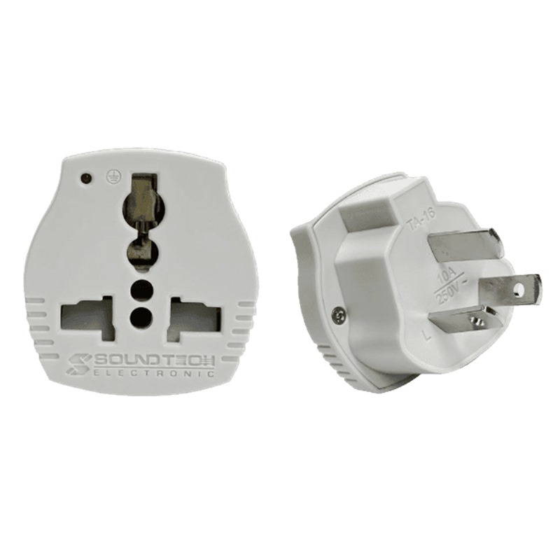 SOUNDTECH UNIVERSAL AUS (3PIN) TRAVEL PLUG TA-16