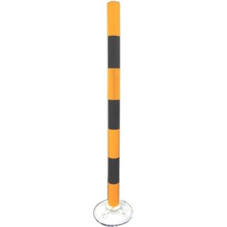 SPRING LOADED POST 1.1M WITH 3M BLACK/YELLOW REFLECTIVE STICKER LTA APPROVE