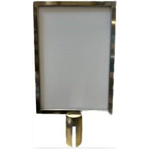 SS A3 PORTRAIT SIGNAGE CAPPING FOR Q-POLE