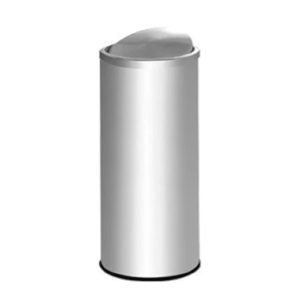 STAINLESS STEEL BIN C/W SWING TOP 50L DIA345XH785MM ST1
