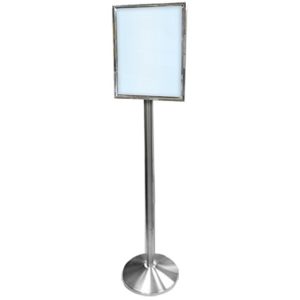STAINLESS STEEL FREE STANDING PORTRAIT SIGN