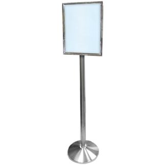 STAINLESS STEEL FREE STANDING PORTRAIT SIGN