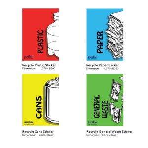 STANDARD RECYCLING STICKER V1 W260XH370MM