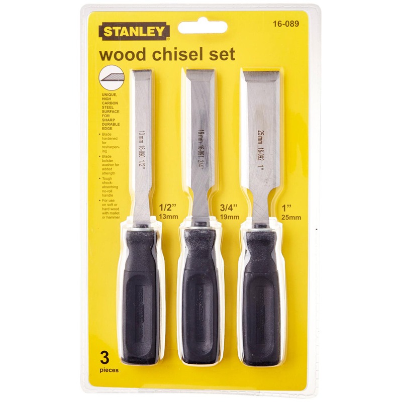 Stanley Chisel Set Wood 3pc | Model : 16-089
