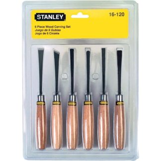 STANLEY CHISEL WD CARVING 6-PC 16-120