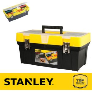 STANLEY 19" CLEAR LID TOOL BOX + ORGANISER 490X265X245MM 1-93-285