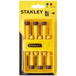STANLEY 6PCS BIMATERIAL PRECISION SCREWDRIVER SET 66-052