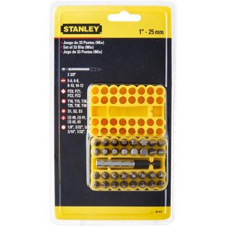 STANLEY SCREWDRIVER INSERT BIT SET 33PC 68-072