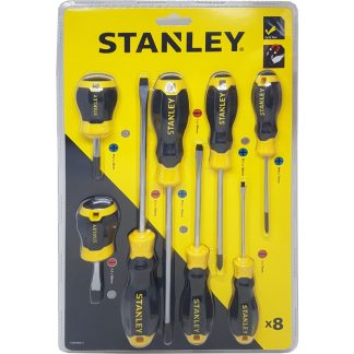 STANLEY CUSHION GRIP SCREWDRIVER 8PC SET STMT66673