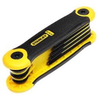 Stanley Hex Key 9pc Folding Set 5/64"-1/4" | Model : 69-259