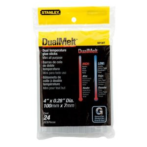 STANLEY DUAL TEMP 4" MINI GLUE STICK 24PCS GS10DT