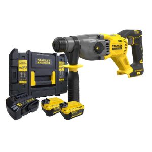 STANLEY 20V 2X4.0AH BRUSHLESS SDS+ ROTARY HAMMER, SBH900M2K-B1