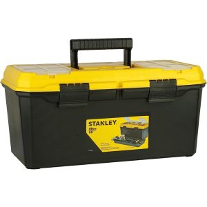STANLEY 19" ORGANIZED TOOL BOX WITH CLEAR LID 1-71-950