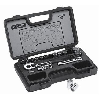 STANLEY 16PC 1/2" DR 12PT METRIC SOCKET SET 89-092-1