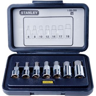 Stanley 7pc 1/2" Dr Hex Bit Socket Set | Model : 89-099-1