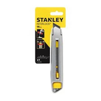 STANLEY INTERLOCK SNAP OFF KNIFE 18MM, 0-10-018