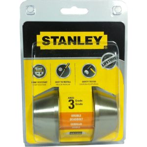 STANLEY DOUBLE CYLINDER DEADBOLT SS-S836007