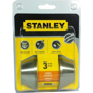 STANLEY DOUBLE CYLINDER DEADBOLT SS-S836007