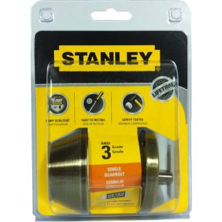 STANLEY SINGLE CYLINDER DEADBOLT AB-S836056