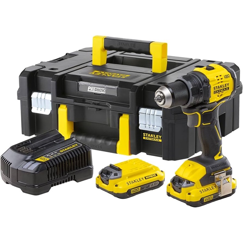 STANLEY 20V BRUSHLESS DRILL DRIVER 60NM SBD714D2T-B1