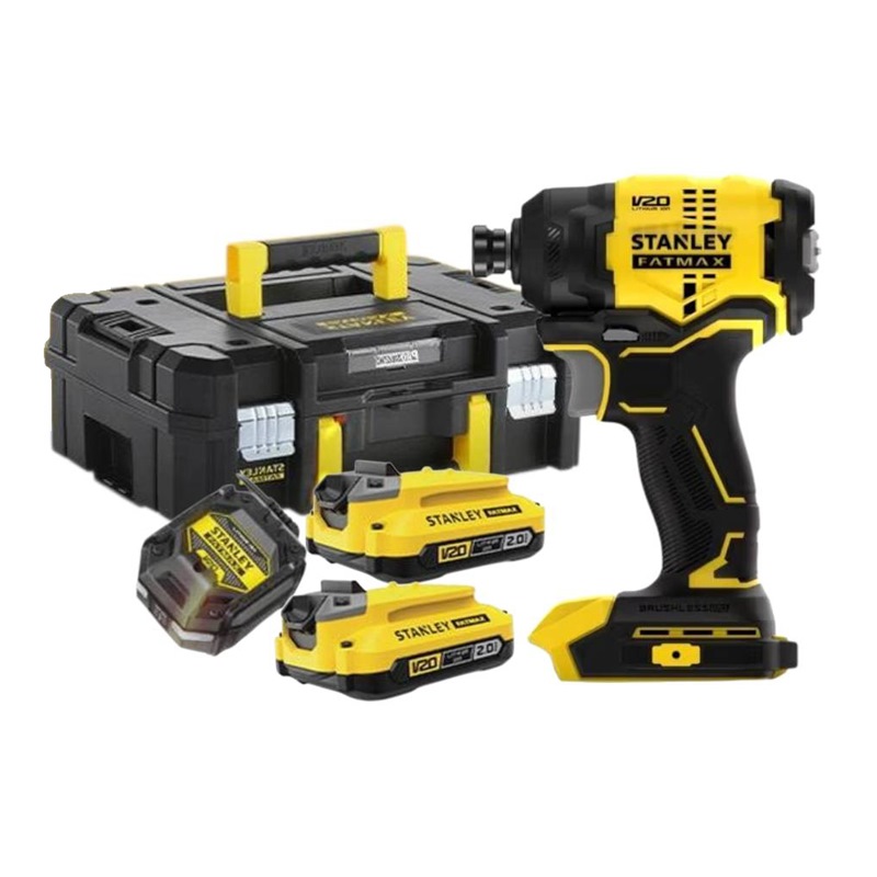 STANLEY 20V BL IMPACT DRIVER 180NM SBI811D2T-B1