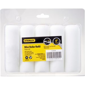 STANLEY SPONGE ROLLER REFILL, MINI 10CM,10/PK