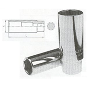 Stanley 1/2" Dr. 6pt Spark Plug Socket - Metric | Model : 86-583-1