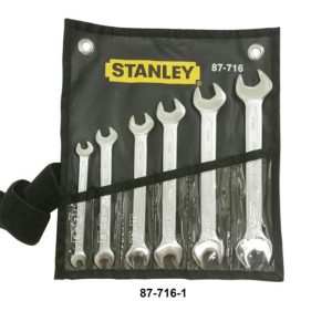 STANLEY 6 PCS SLIM LINE OPEN END WRENCH ( 6 - 17MM ) 87-716-1