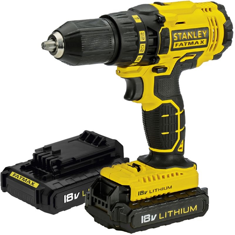STANLEY 18V 2X1.3AH LI-ION DRILL DRIVER, SCD20C2K