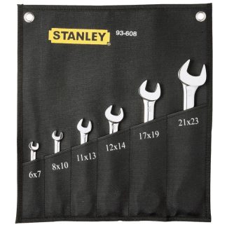 Stanley 6pc Open End Wrench Set 6-23mm