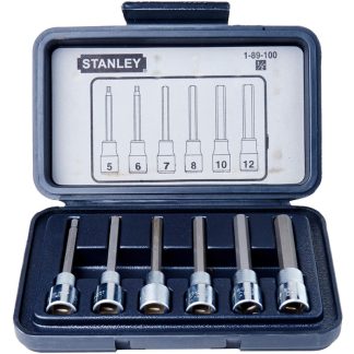 STANLEY 6PCS 1/2 DR LONG HEX SOCKET 89100